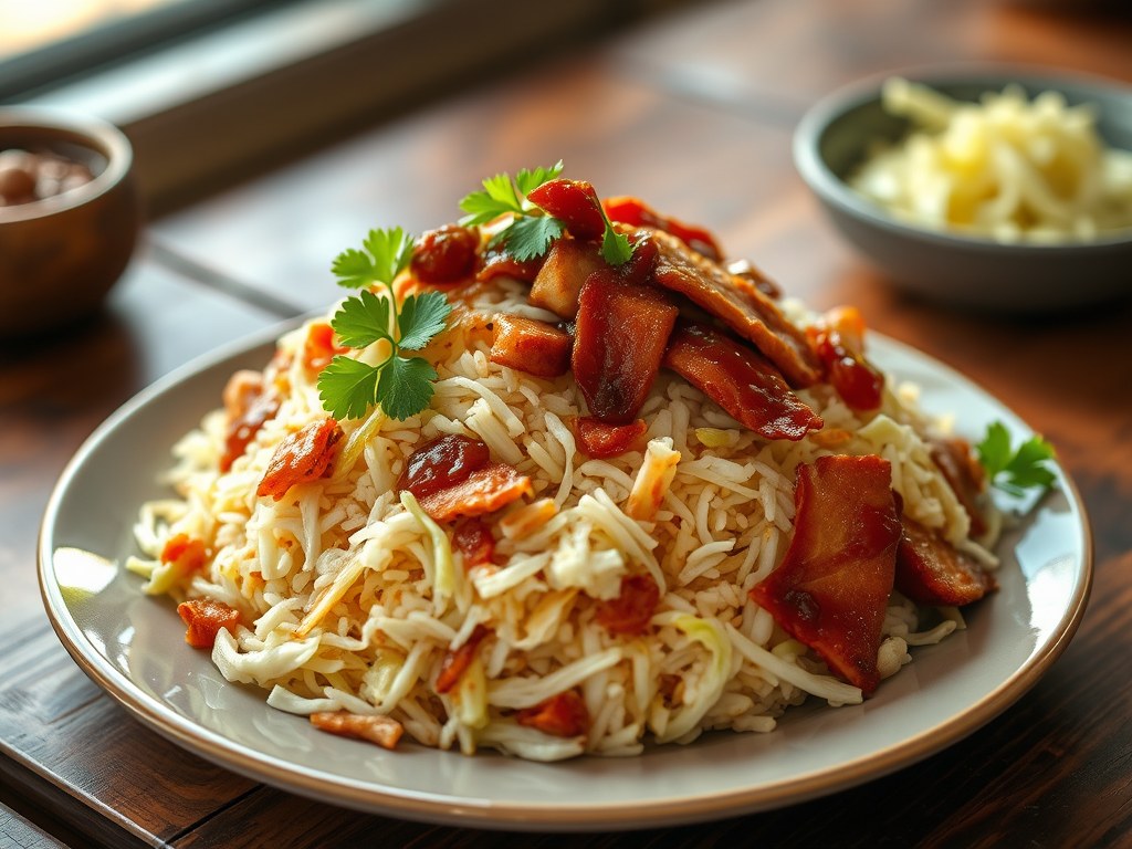 Nasi Spitskool, AI-gegenereerde illustratie