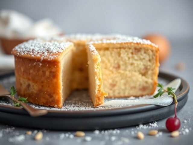 Naturel cake — AI-gegenereerde illustratie