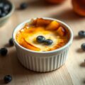 Nectarine en yoghurt créme brulee