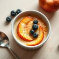 Nectarine-en yoghurtcréme brulée