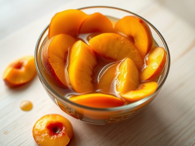 Nectarines met cognac