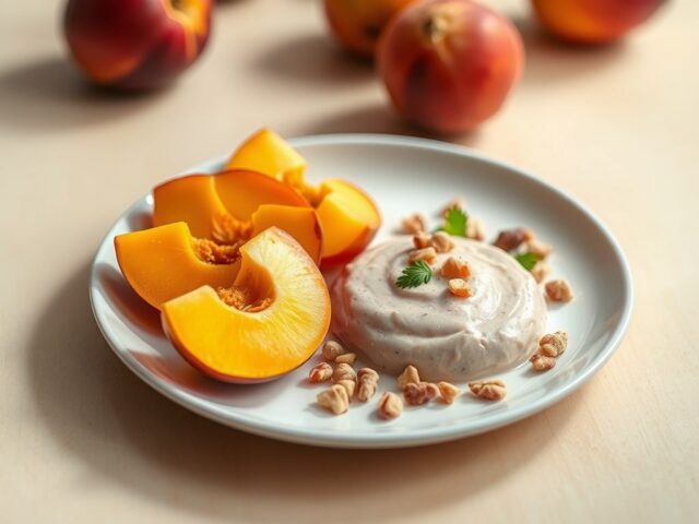 Nectarines met hammousse