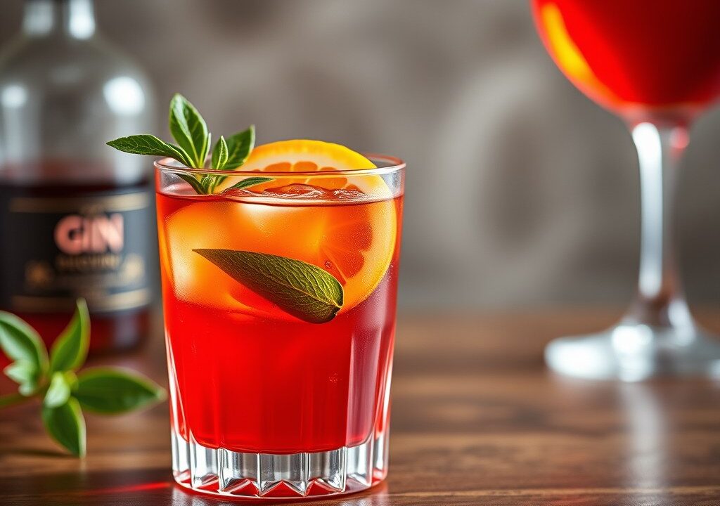 Negroni, AI-gegenereerde illustratie