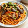 Noedels met Worteltjes en Champignons