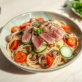 Noedelsalade met tonijn