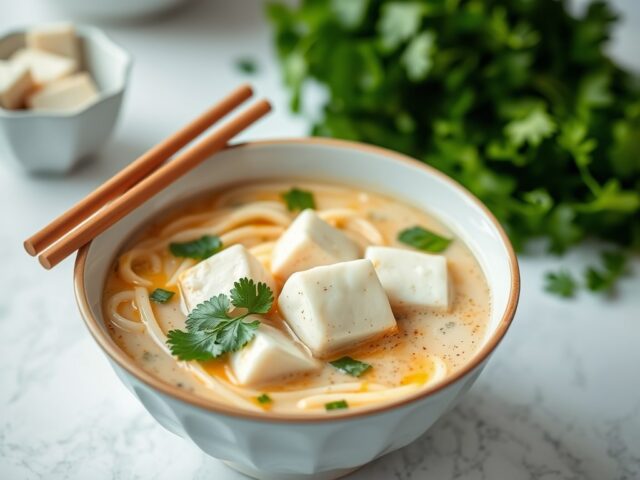 Noedelsoep met tofu