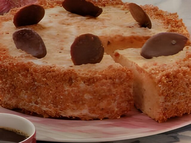 Nogatine ijstaart met Irish Creamlikeur