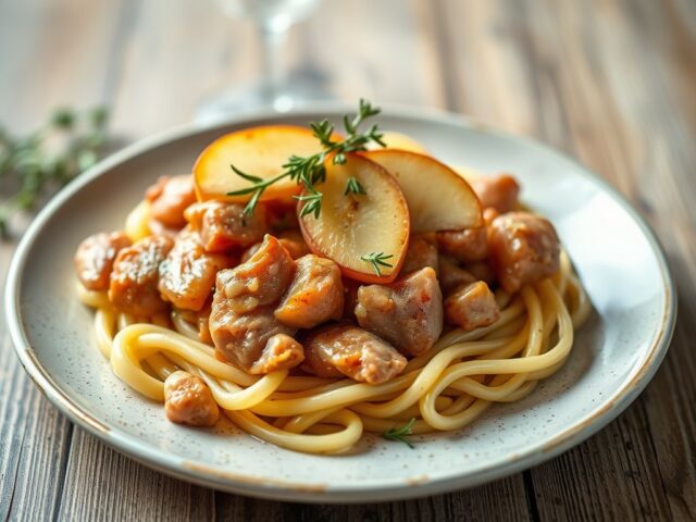 Noordzeekrab met appel en venkel
