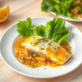 Noordzeetong in sinaasappelsaus
