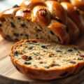 Noten-rozijnenbrood met honing