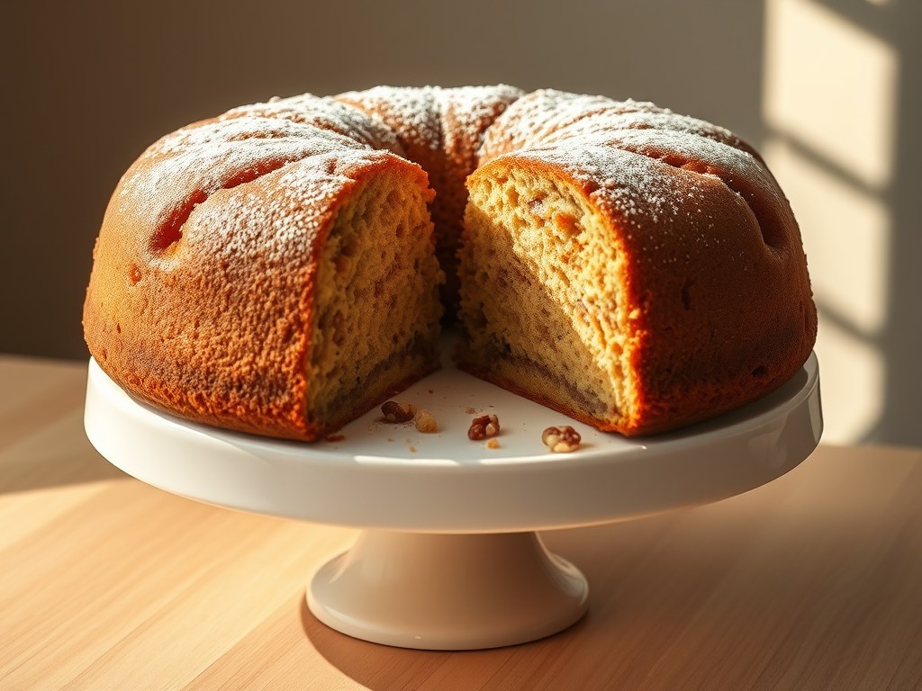 Notencake, AI-gegenereerde illustratie