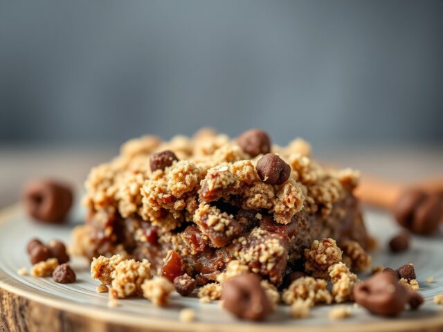 Nutella Crumble — AI-gegenereerde illustratie