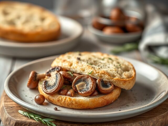 Oerbrood met bospaddenstoelen