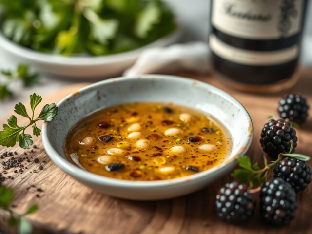 Oester vinaigrette — AI-gegenereerde illustratie