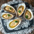 Oesters met dragonboter.