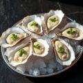 Oesters met waterkers en munt