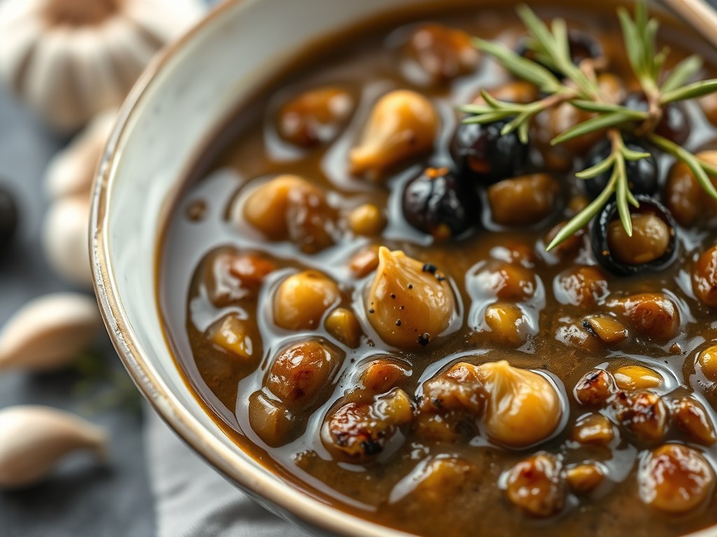 Olijvenpuree, AI-gegenereerde illustratie
