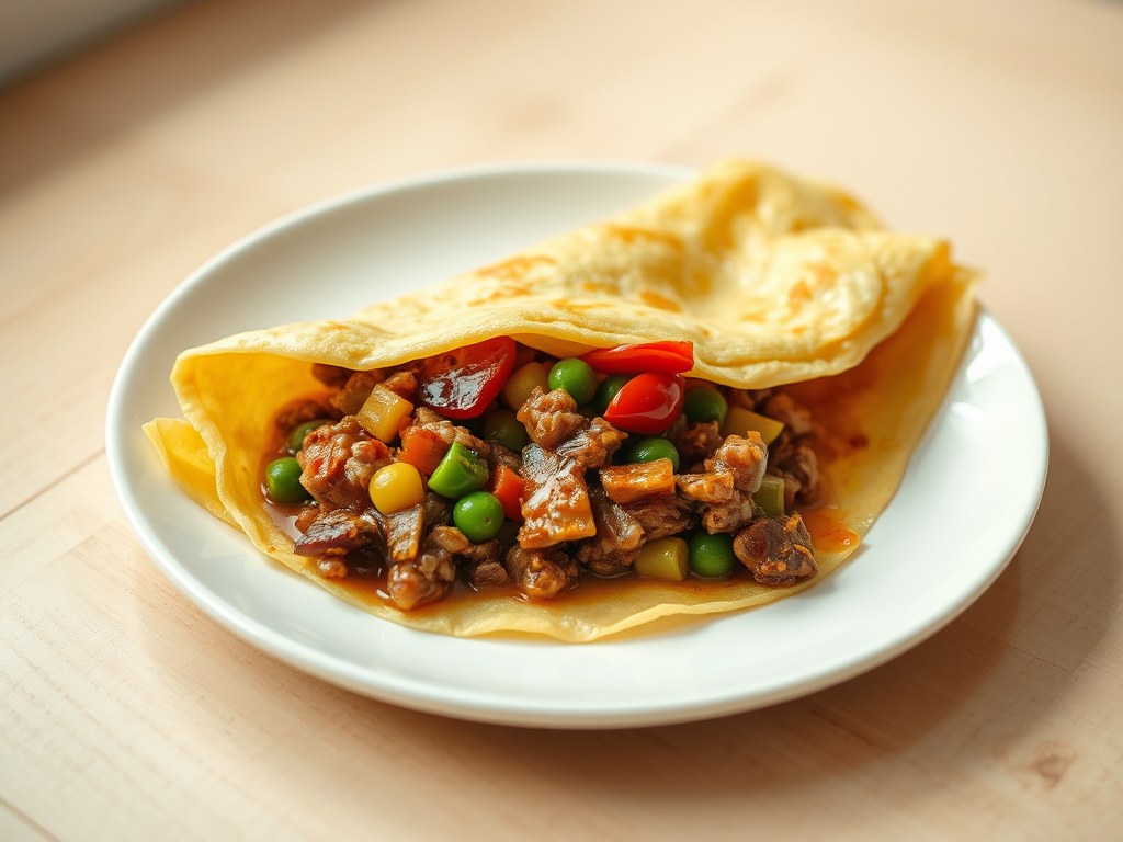 Omelet (Gevuld) (Versie Jan A), AI-gegenereerde illustratie