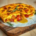 Omelet met aardappel en chorizo