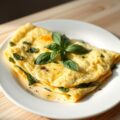 Omelet met basilicum