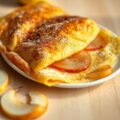 Omelet met peer en kaneel