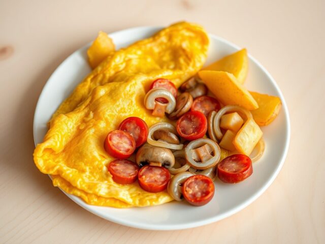 Omelet met sucuk