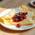 Omelette met aalbessen