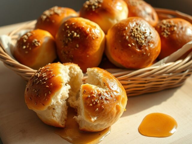 Ontbijtbroodjes met amaranth
