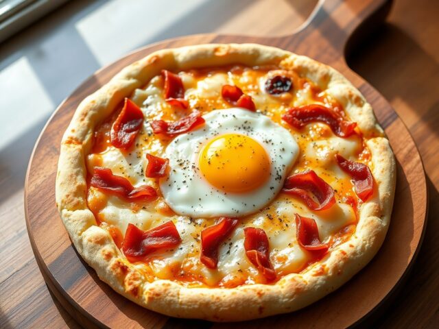 Ontbijtpizza