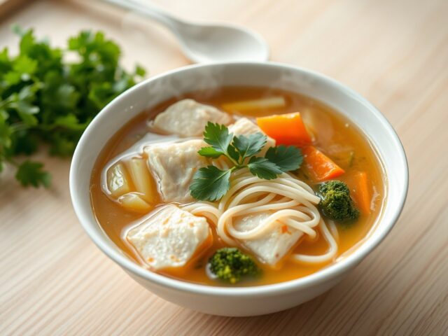 Oosters noedelsoepje met haddock