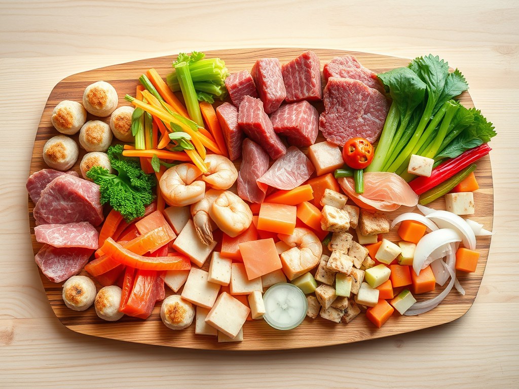 Oosterse gourmet, AI-gegenereerde illustratie
