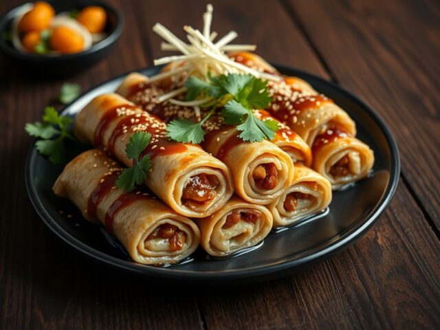 Oosterse kalfsvleesrolletjes