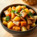Oosterse varkensreepjes met ananas