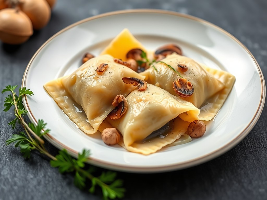 Open Ravioli van Griet, AI-gegenereerde illustratie