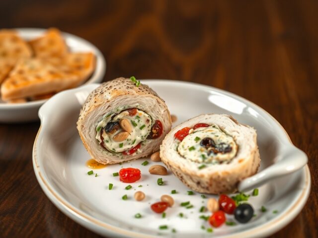 Opgevulde kippenfilet