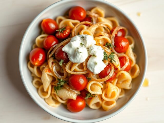 Orechiette met kerstomaatjes en ricotta