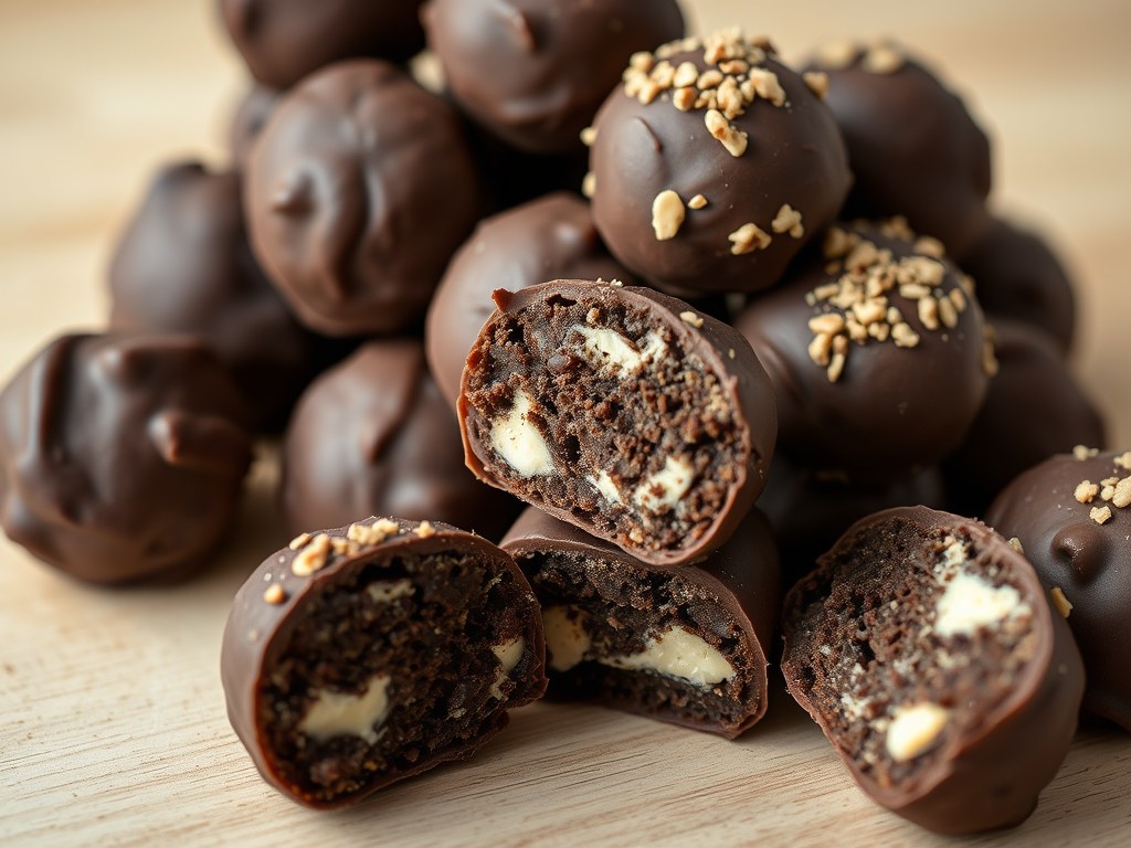 Oreo truffels, AI-gegenereerde illustratie