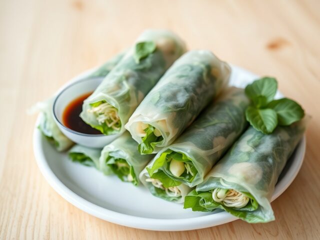 Originele vietnamese loempia’s met een sojadip