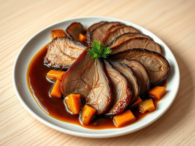 Ossentong met madeirasaus