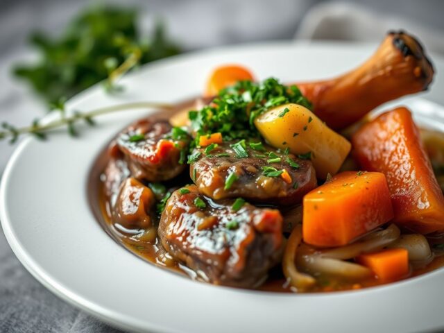Ossobuco met gremolata — AI-gegenereerde illustratie
