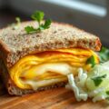 Oudekaas-sandwich met omelet