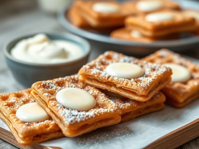 Oudhollandse kermiswafels — AI-gegenereerde illustratie