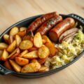 Ovenaardappelen met geroosterde worst