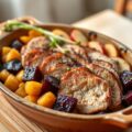 Ovenschotel met bietjes en varkensfilet