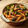 Ovenschotel met penne,broccolli en gehakt