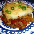 Ovenschotel met spitskool champignons en paprika
