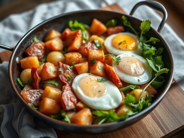 Ovenschotel met witlof, ham en eieren