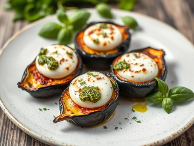 Ovenschoteltjes met courgette en aubergine
