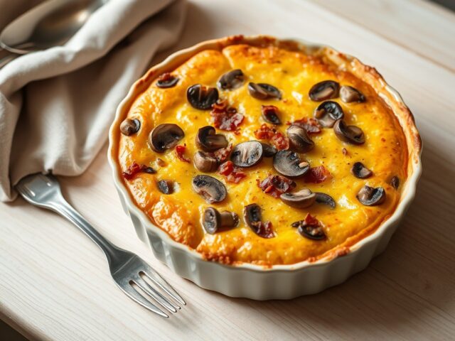 Paddenstoelenclafoutis