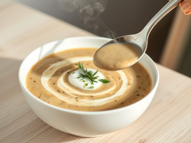 Paddenstoelensoep met mascarpone
